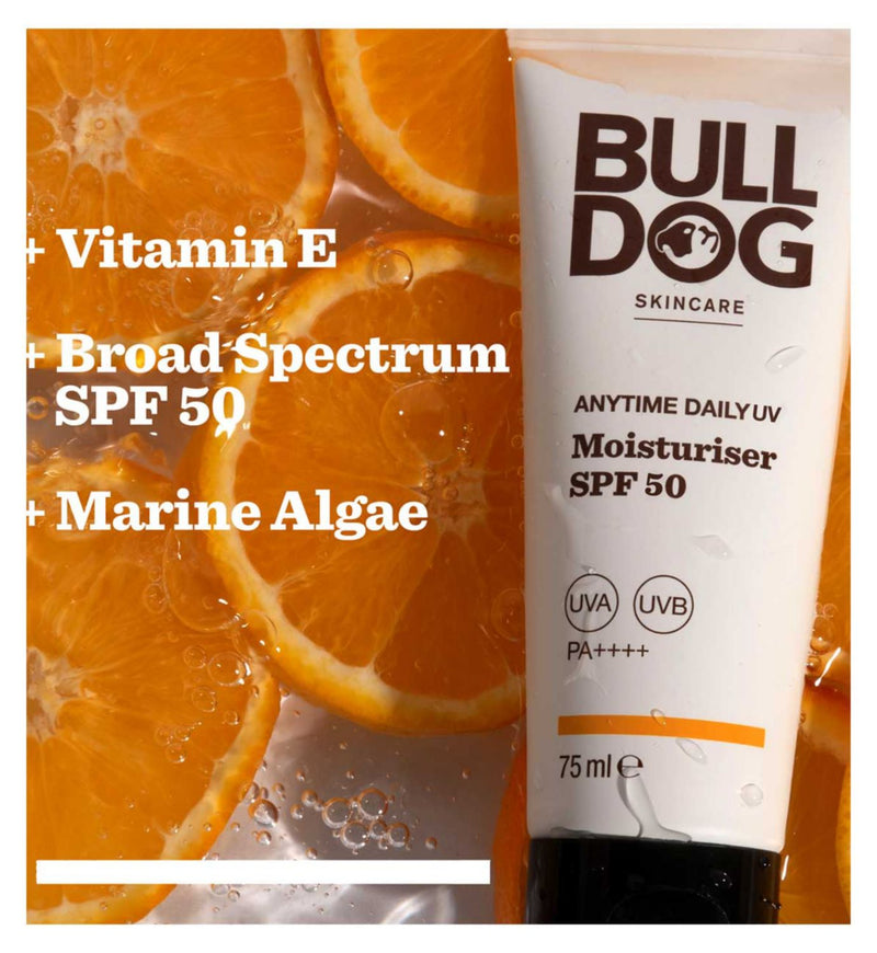 Bulldog Face Moisturiser SPF 50 75ml - British product