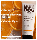Bulldog Face Moisturiser SPF 50 75ml - British product