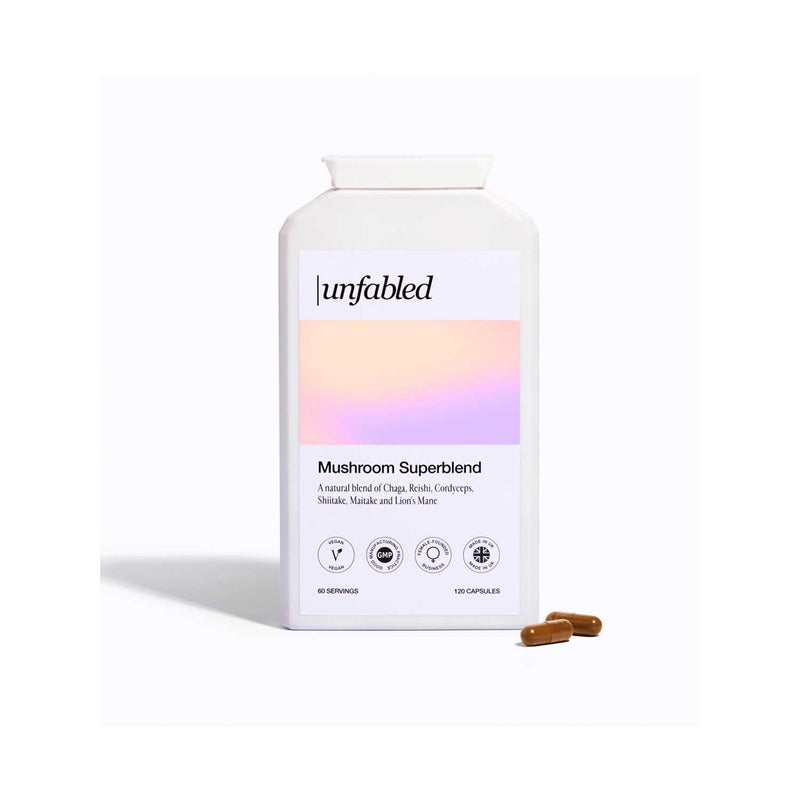 Unfabled Mushroom Superblend Capsules 120s (British brand)