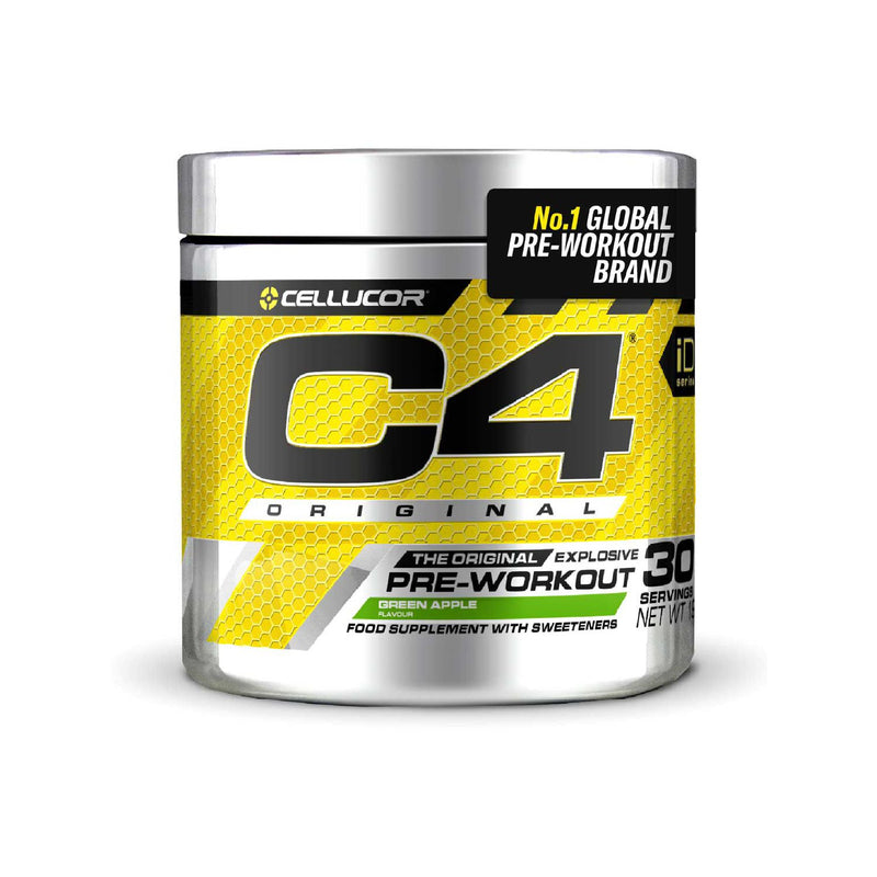 Cellucor C4 Original Pre-Workout Green Apple 198g, imported from the UK
