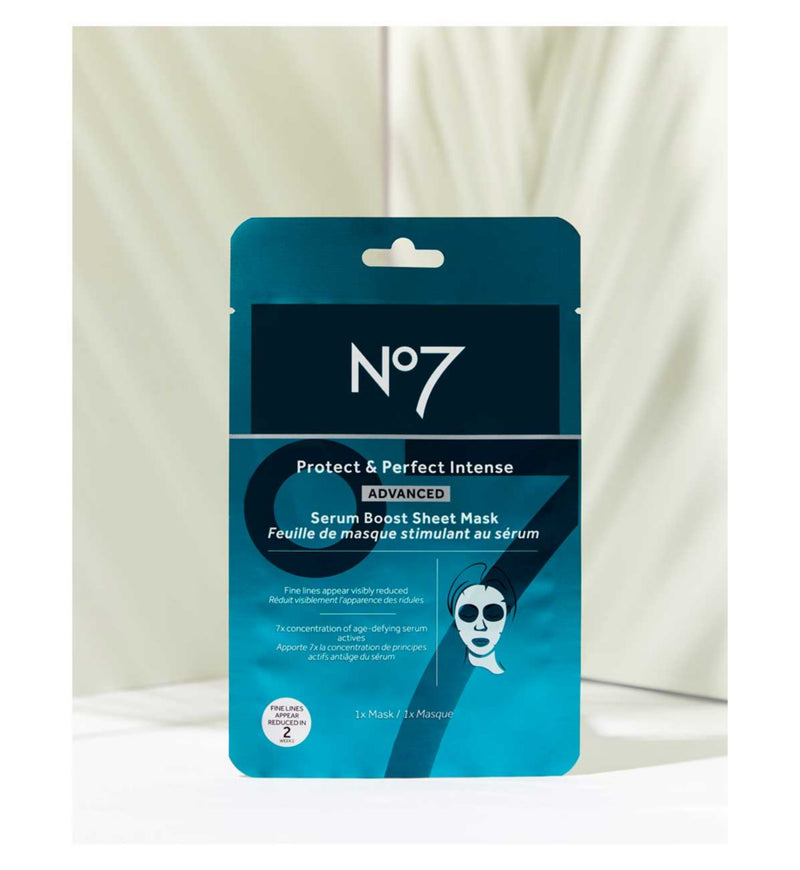 No7 serum boost sheet mask 20.5g, imported from the UK
