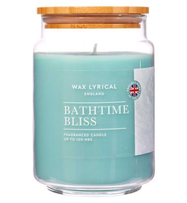 Wax Lyrical Large 475g Wax Filled Jar Bathtime Bliss