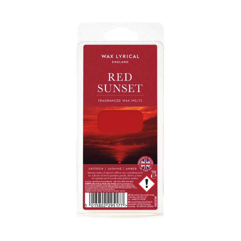 Wax Lyrical Wax Melt Red Sunset 55g (British brand)