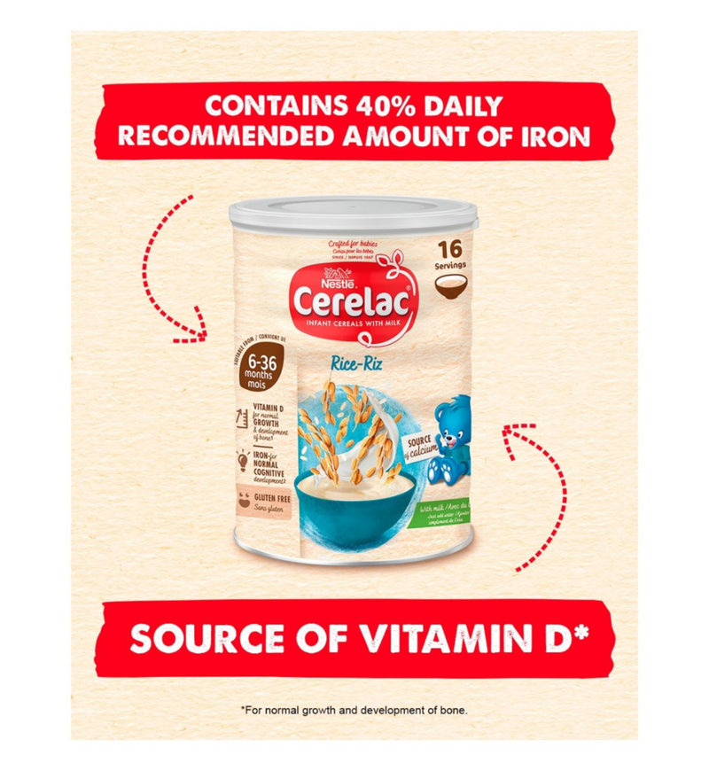 Nestlé CERELAC rice baby cereal with milk 160g - British product