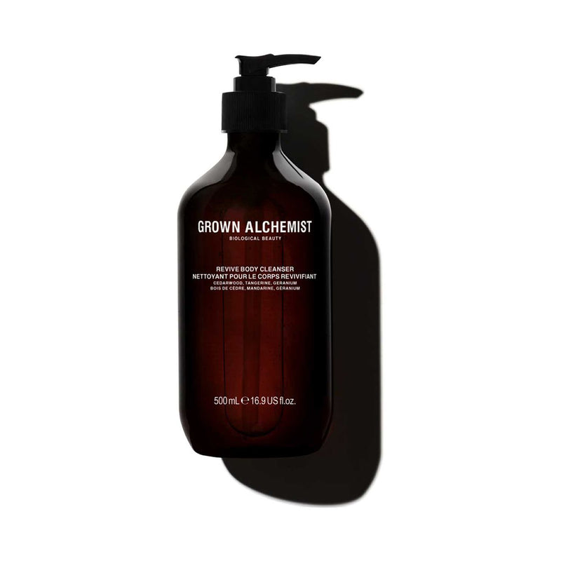 Grown Alchemist Revive body cleanser geranium tangerine cedarwood 500ml (British brand)