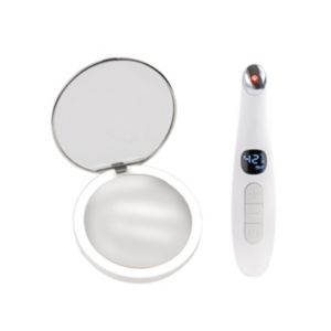 Boots Stylpro Travel Bundle Heated Eye Massager LED Mirror Set- Buy online at McGrocer