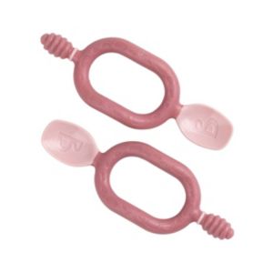 Bibado Dippit Multi Stage Weaning Spoon Two Pack Blush - British product