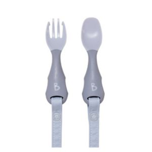Bibado Handi Cutlery Attachable Baby Cutlery Mist Two Pack - British product