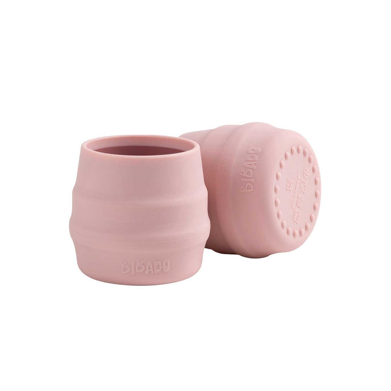 Bibado Sippit Silicone Baby Training Cup Blush Two-pack, imported from the UK