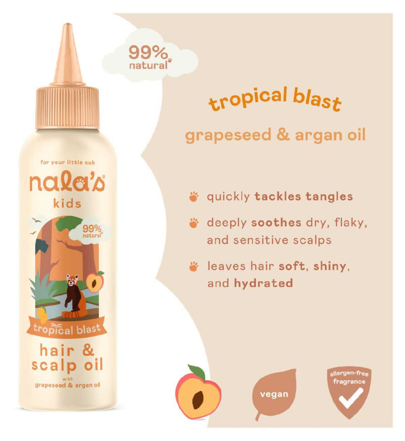 Nala Kids Hair Oil Tropical Blast 100ml, imported from the UK