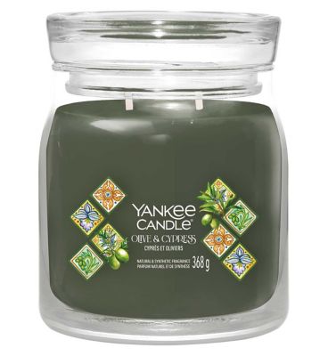 Yankee Candle Signature Medium Jar Olive Cypress 567g