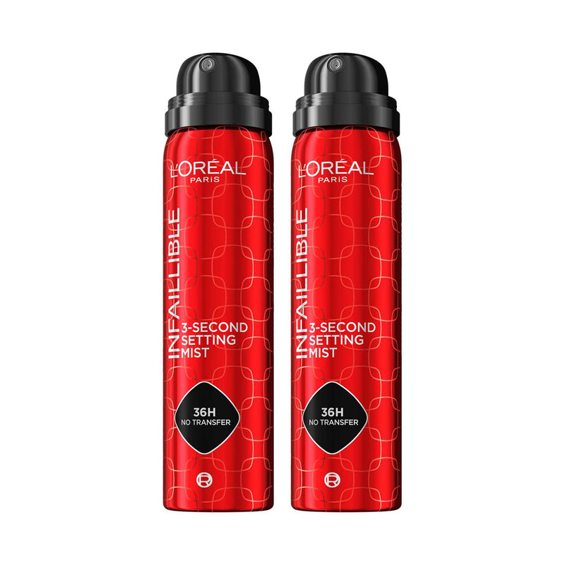 L'Oreal Paris Setting Spray Mist Duo Bundle, UK version