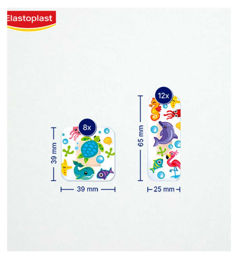Elastoplast Aqua Protect Kids plasters 20 pcs, UK version