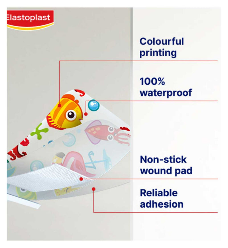 Elastoplast Aqua Protect Kids plasters 20 pcs, UK version