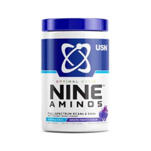 USN Nine Aminos Grape Fizzy Pop Sports Drink 330g (British brand)