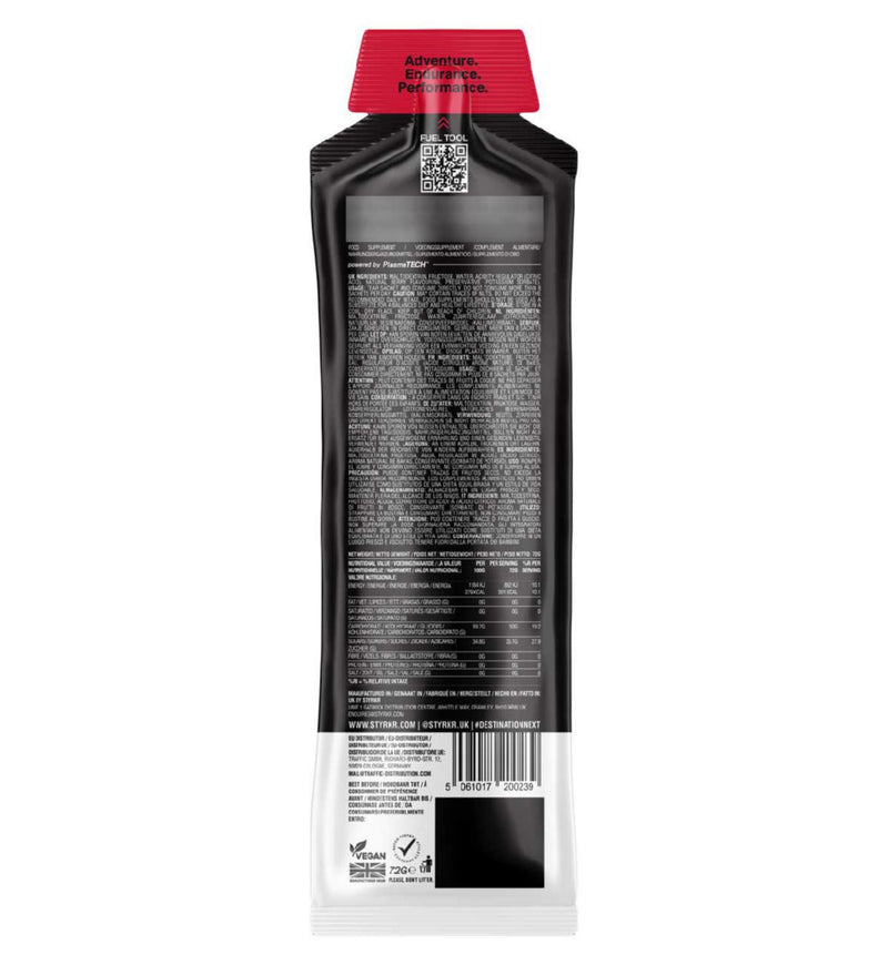 Styrkr dual carb gel mixed berry 72g (British brand)