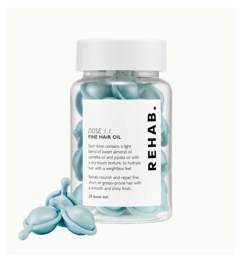 REHAB Dose 1.1 Fine Hair Oil 30ml, UK version