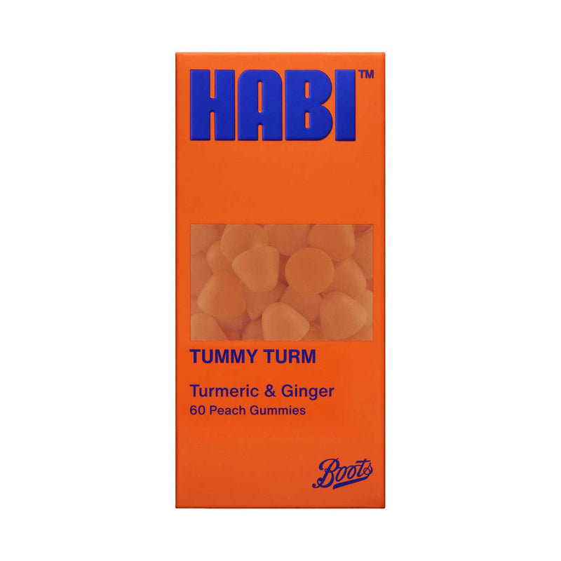 HABI Tummy Turm turmeric & ginger gummies 60s, UK version
