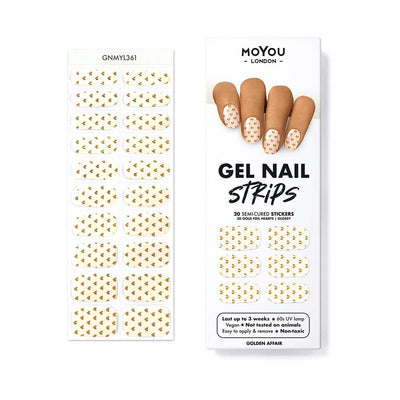 Boots MoYou London Gel Nail Strips Golden Affair Manicure Kit- Buy online at McGrocer