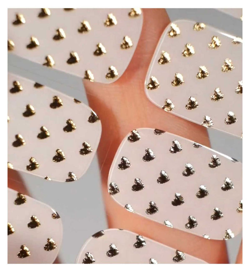 MoYou London Gel Nail Strips Golden Affair pack, imported from the UK