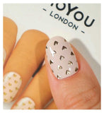 MoYou London Gel Nail Strips Golden Affair pack, imported from the UK