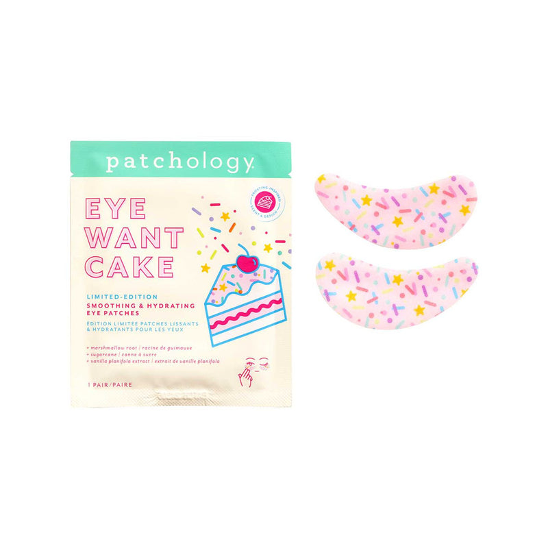 Patchology Eye Want Cake Eye Patches Single, imported from the UK