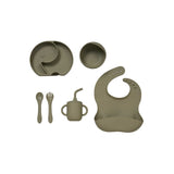 Bababing baby feeding set in olive colour - British product