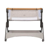 Bababing Bedside and Travel Crib Beige Baby Cot with Travel Bag