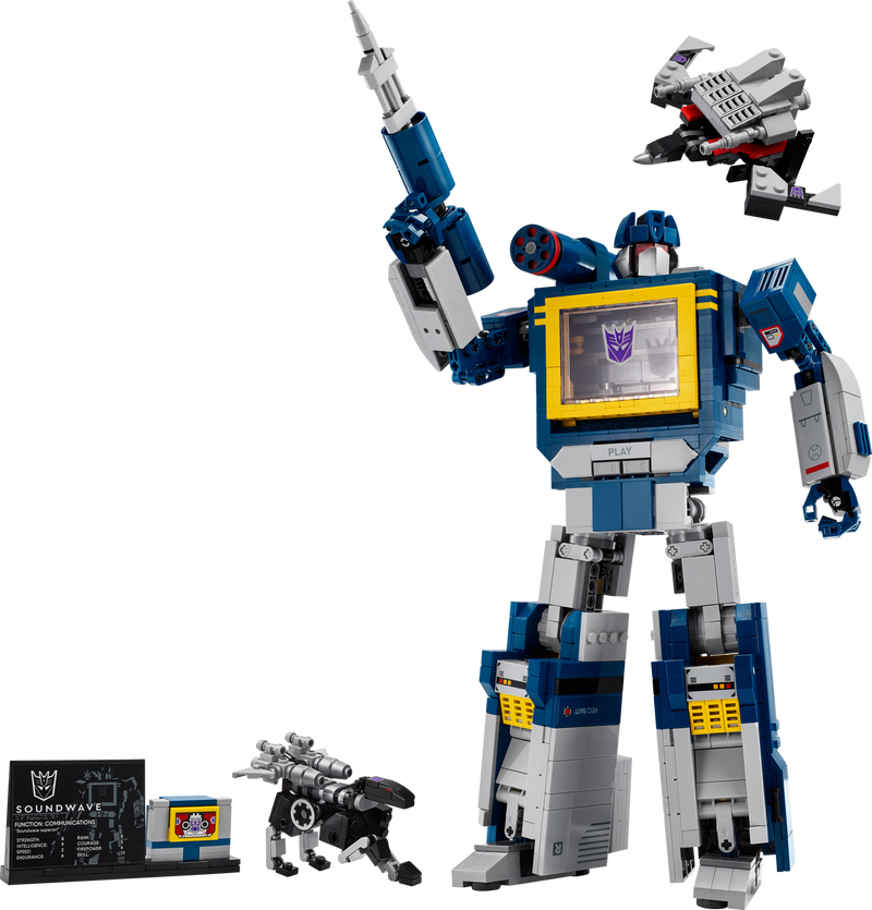 LEGO Transformers Soundwave 1505-piece set (British brand)