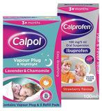 Calprofen and Calpol bundle baby medicine and vapour plug - British product