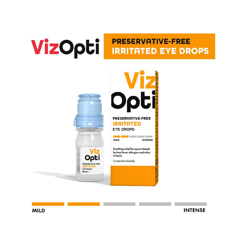 Viz Opti preservative-free eye drops 10ml (British brand)