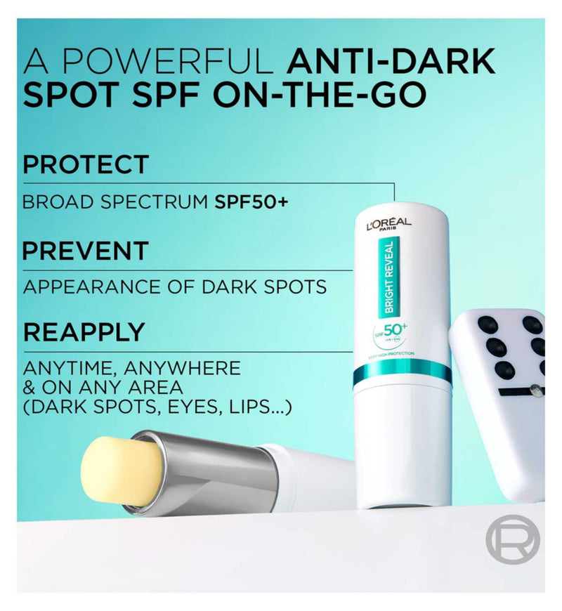 L'Oreal Bright Reveal Melastick SPF 50+ Facial Stick, UK version