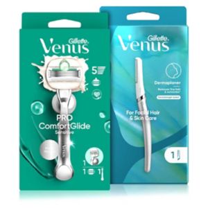 Venus ComfortGlide Sensitive Razor and Dermaplaning Tool (British brand)