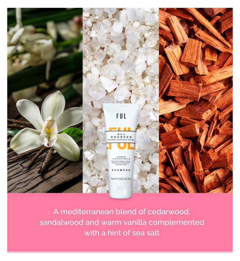 FUL All-Rounder shampoo mini 75ml, imported from the UK
