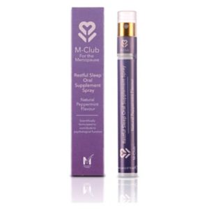 M-Club Restful Sleep Oral Supplement Spray Peppermint 14ml, imported from the UK