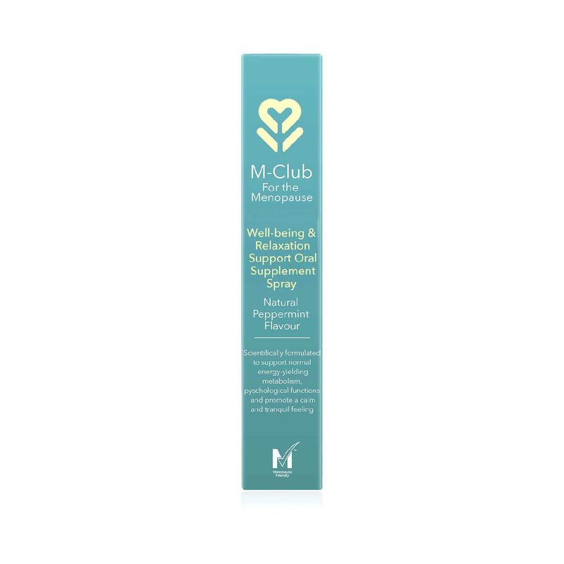 M-Club Wellbeing Spray Peppermint 14ml, imported from the UK