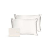 Silk Addict mulberry silk pillowcase Ivory twin pack 75x50cm (British brand)
