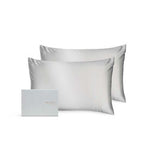 Silk Addict silver mulberry silk pillowcase twin pack (British brand)