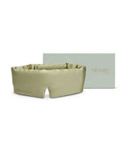 Silk Addict mulberry silk sleep mask olive green (British brand)