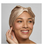 Silver Cloud hair wrap infused with silver ions - caramel - British product