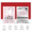 Silver Cloud Satin Pillowcase Heart Print 4 Pack (British brand)