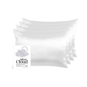 Silver Cloud Silver Ion Satin Pillowcase 4 Pack 50x75cm