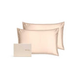 Silk Addict 100% Mulberry Silk Pillowcase Caramel Twinpack 75x50cm