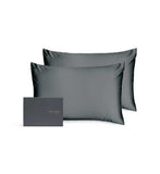 Silk Addict 100 Mulberry Silk Pillowcase Charcoal Twinpack