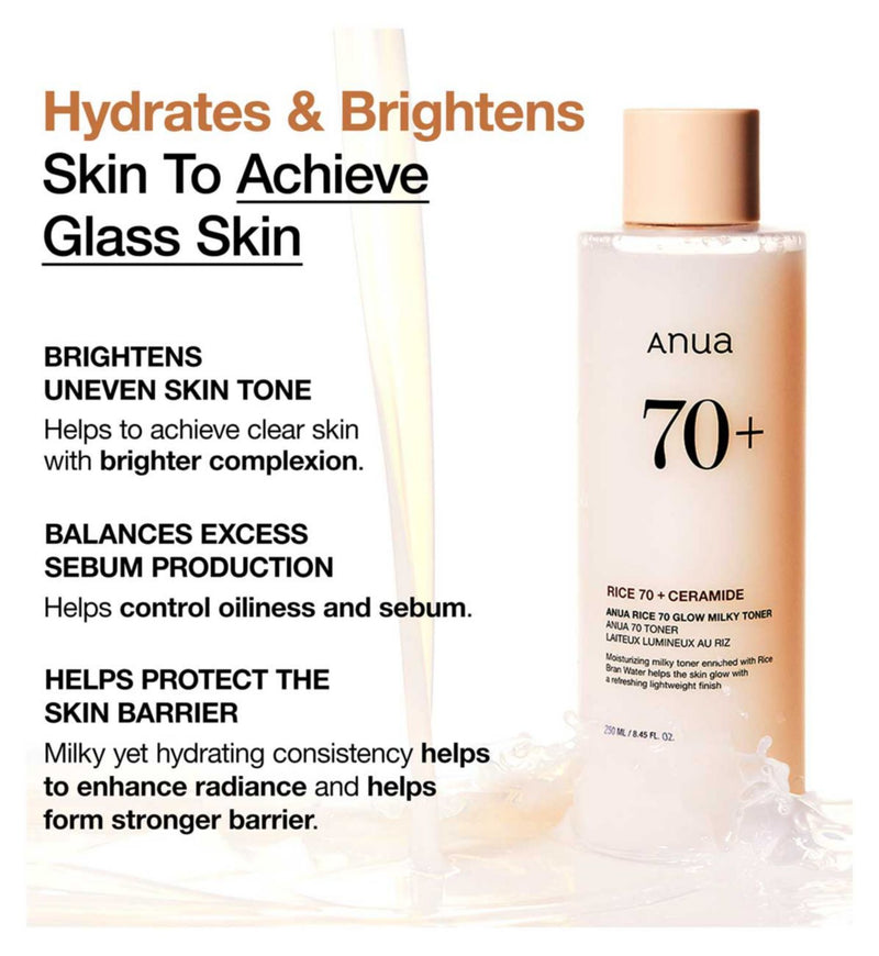 Anua Rice Milky Toner 250ml - British product