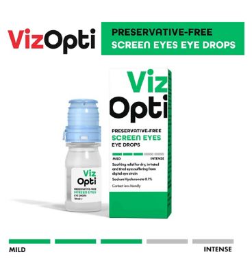 Viz Opti Preservative-Free Screen Eyes Eye Drops - 10ml