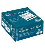 MX Health alcohol preparation pads 200 count, imported from the UK
