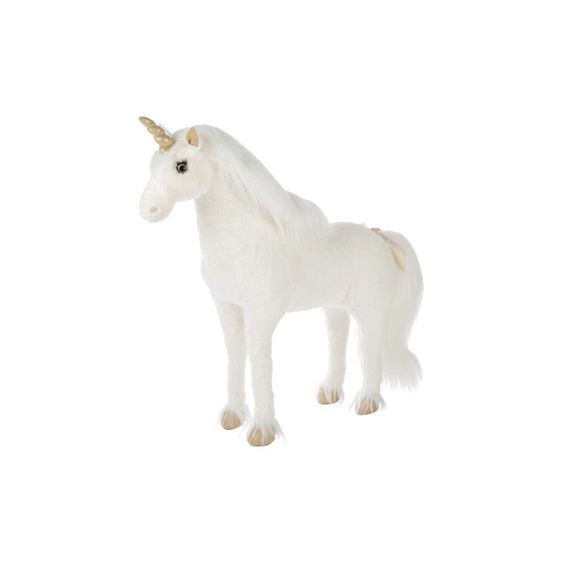 CuddleCo Standing Unicorn stuffed animal in Gold Dust, imported from the UK