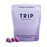 TRIP magnesium gummies wild berry 60 count (British brand)