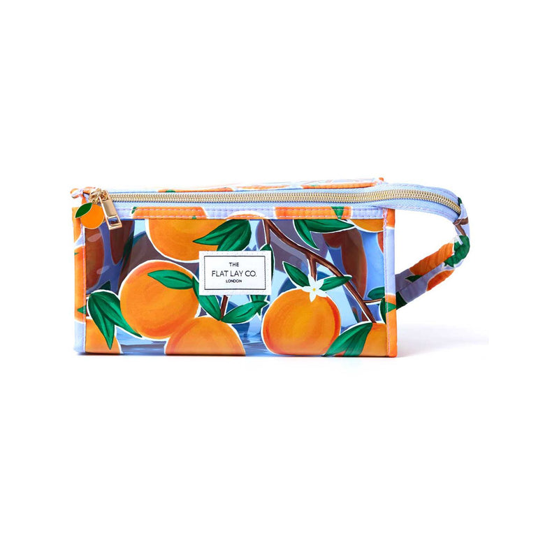 Flat Lay Co. Jelly Flat Lay Makeup Bag Mediterranean Oranges - British product